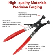 1Pc Brand New Clamp Puller Locking Car Hose Clamps Pliers Water Pipe Hose Flat Band Ring Type Tool for Garden Auto Removal Tools - Image 4