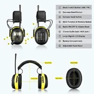 ARM NEXT Electronic Noise Reduction Earmuff Hearing Protector Headphone Digital AM/FM Radio Stereo Hearing Protection Ear Muffs - Image 4