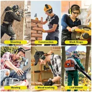 ARM NEXT Electronic Noise Reduction Earmuff Hearing Protector Headphone Digital AM/FM Radio Stereo Hearing Protection Ear Muffs - Image 6