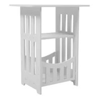 Bedside Table Furniture Decor Coffee End Small Desk Square Space Pvc Wood Plastic Board for Bedroom Tables - Image 6