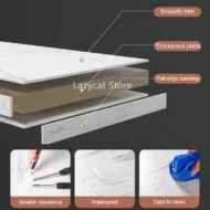 Marble Luxury Coffee Table Modern Nordic Living Room Iron White Coffe Table Center Console Table Dining Muebles Home Furniture - Image 6