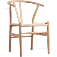 Nordic Solid Wood Dining Chairs Home Kitchen Furniture Modern Chinese Tea Room Chair Leisure Balcony Back Chairs Study Armchair - Image 3