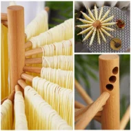 Pasta Drying Rack with 16 Suspension Rods Wooden Collapsible Spaghetti Dryer Stand Kitchen Accessories Pasta Cooking Tools - Image 5