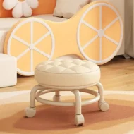 Relaxing Swivel Dining Chairs Mobile Portable Camping Nordic Living Room Chairs Low Desk Silla Plegable Home Furniture LJ50DC - Image 2