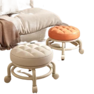 Relaxing Swivel Dining Chairs Mobile Portable Camping Nordic Living Room Chairs Low Desk Silla Plegable Home Furniture LJ50DC - Image 6