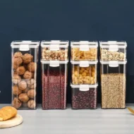 Sealed plastic food storage box cereal candy Dried jars with lid fridge storageTank containers household items kitchen organizer - Image 5